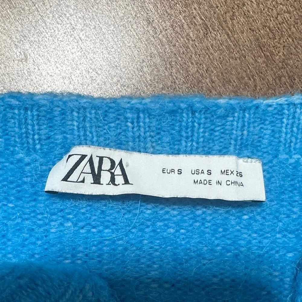 Zara Electric Blue Knit Tank Top - Picture 3 of 3